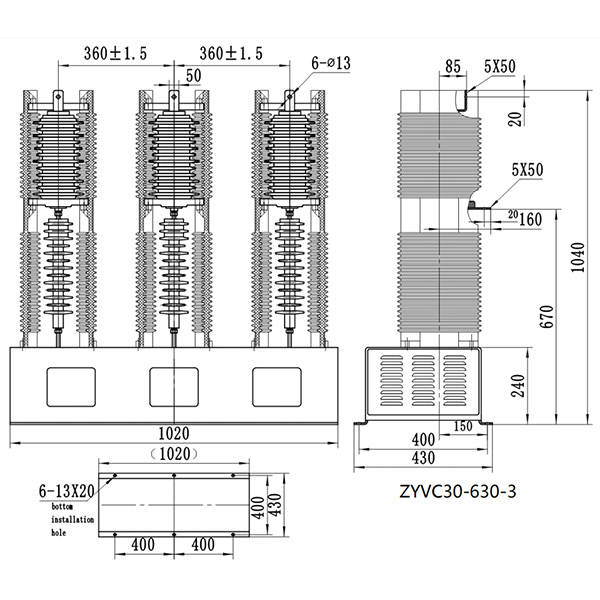 ZYVC36-630/1250-3