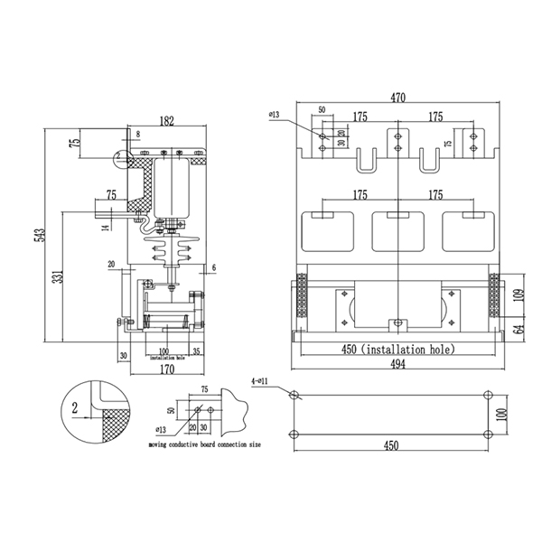 ZYJCZ8 12kV 800A Vacuum Contactor