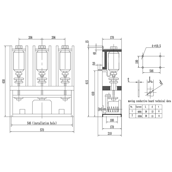 JCZ7（G）12kV 400A Vacuum Contactor