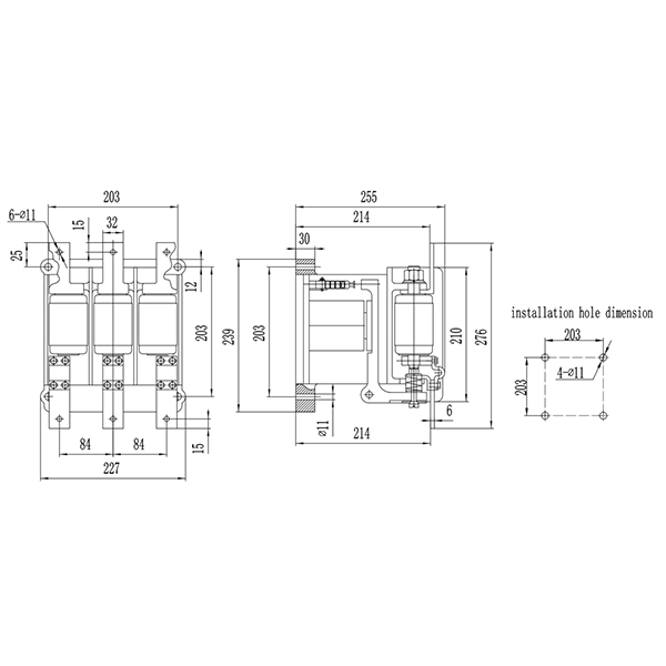 JCZ9-3.6/D400 3.6kV 400A Vacuum Contactor