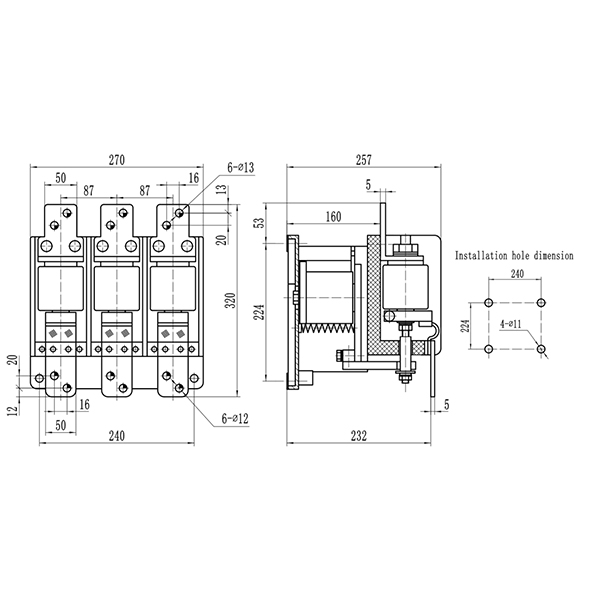 CKJ313-630 1140V Vacuum Contactor