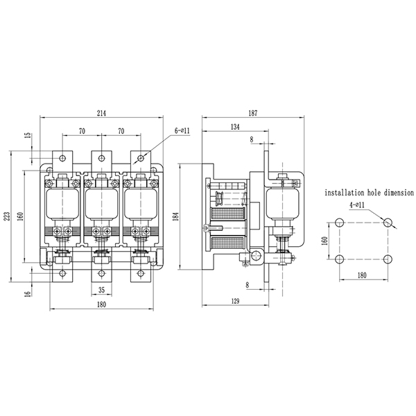 CKJ5-400A 1140V Vacuum Contactor