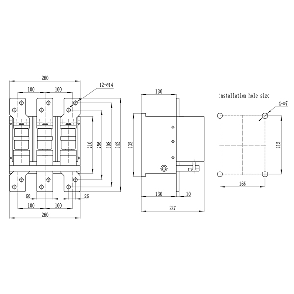 ZYVCX800/1000/1250/1400 Vacuum Contactor